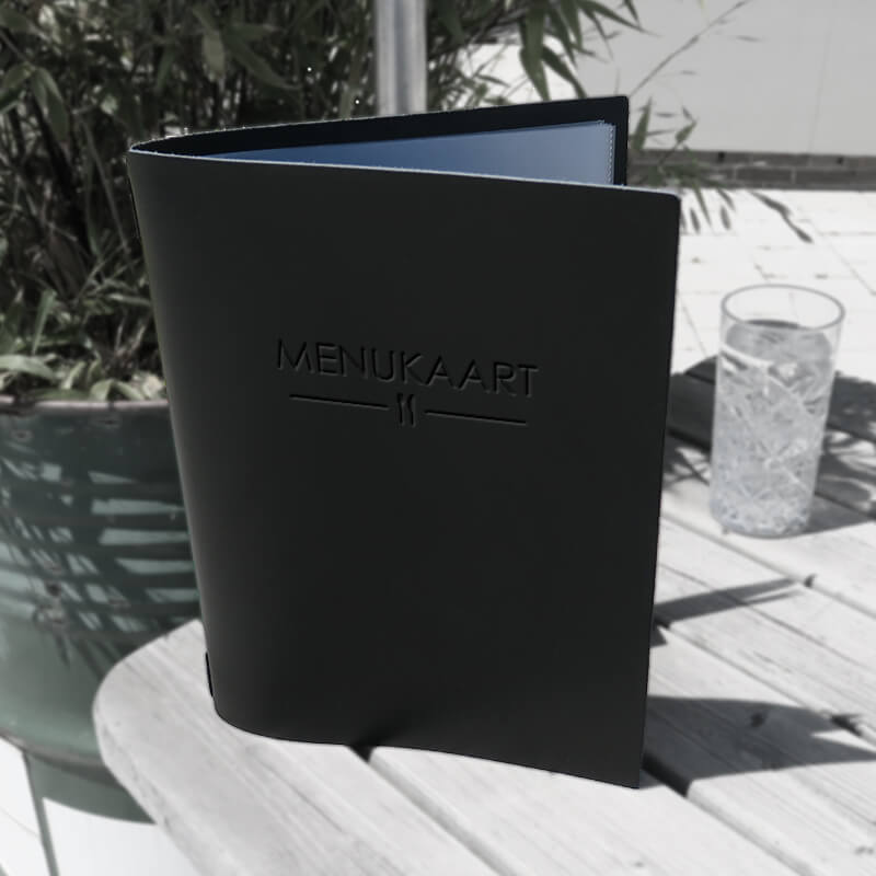 'Black Coated' Speisekarten aus Leder - Craft On Table