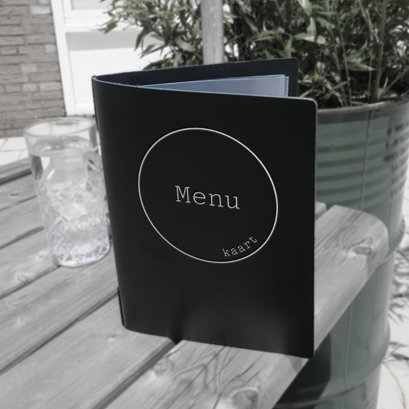 'Black Coated' Speisekarten aus Leder - Craft On Table