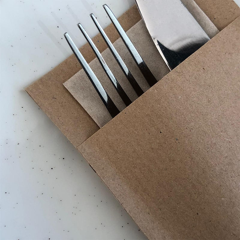 ECO-Bestecktaschen in verschiedenen Farben - Craft On Table
