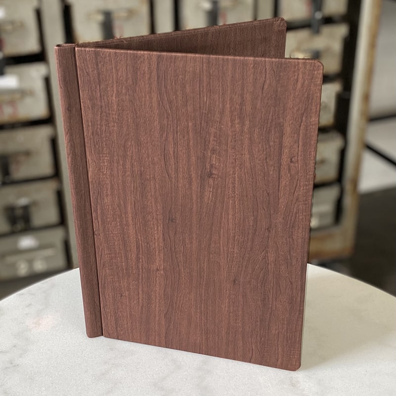 Muster A4 Leder/Holz-Look Clip-on - Craft On Table