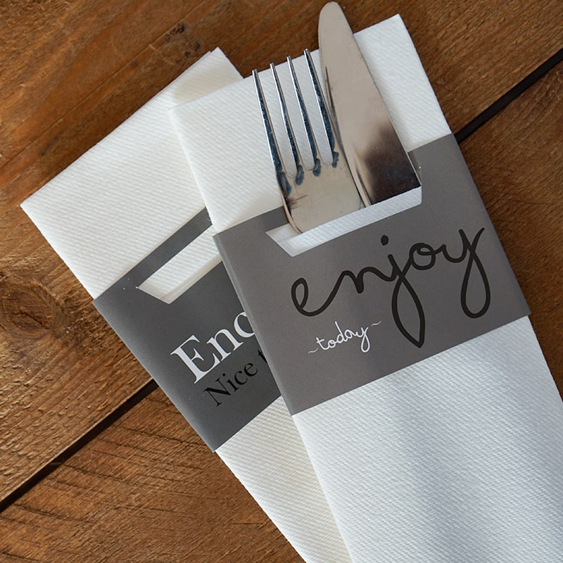 Naperole Royal mit Text - Craft On Table