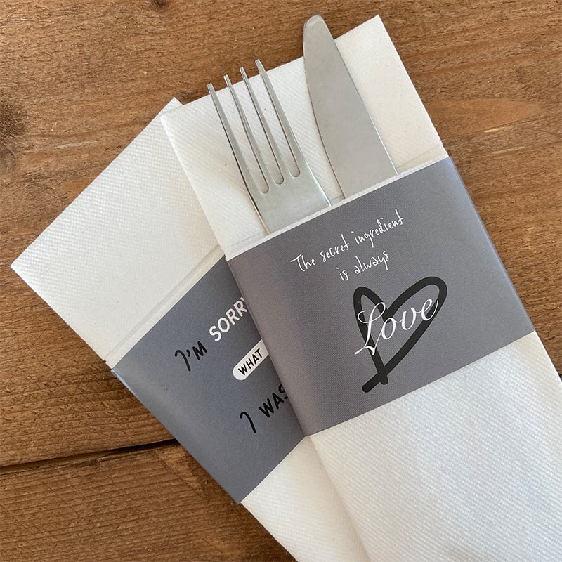 Muster von Naperole Classic mit Text - Craft On Table