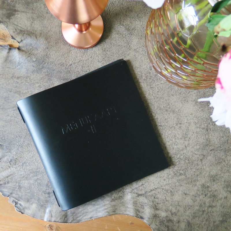 'Black Coated' Speisekarten aus Leder - Craft On Table