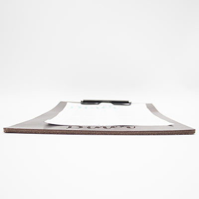 Leder-Klemmbrett - Craft On Table