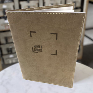 Muster Softcover DIN A4 Leder/Jute-Look - Craft On Table