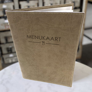Muster Softcover DIN A4 Leder/Jute-Look - Craft On Table