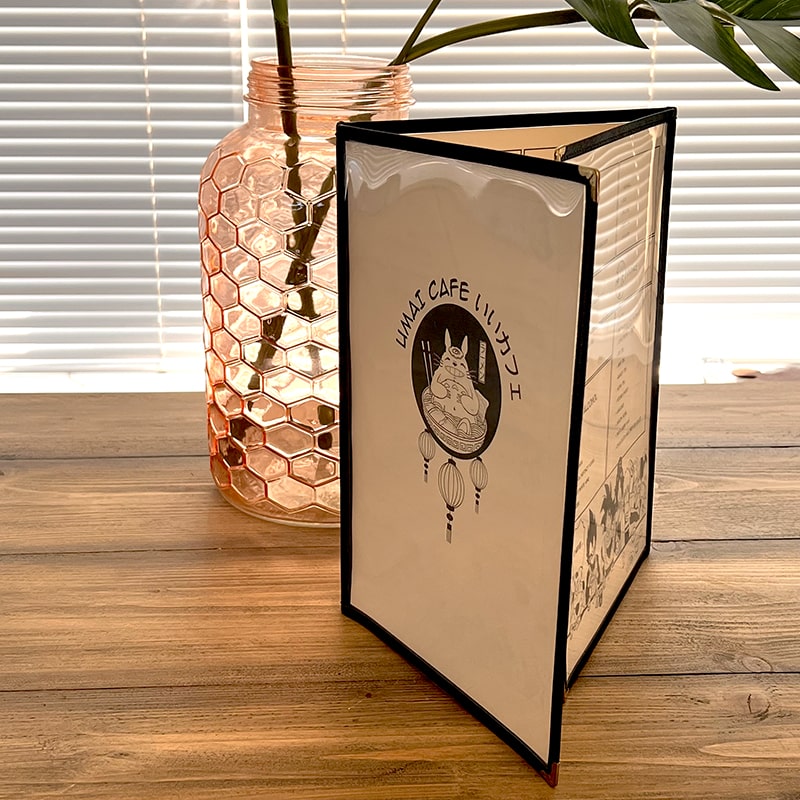 Securit Design cork optic A4 menu card (x10) plus box, incl. 1 double insert for menus (for 4 pages A4 Securit Design cork optic A4 menu card (x10) plus box, incl. 1 double insert for menus (for 4 pages A4
