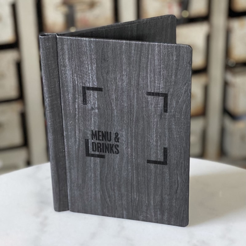 Sample van Klembinding A5 leder/wood-look - Craft On Table